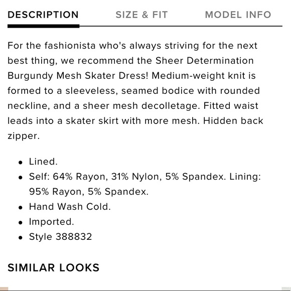 Lulu’s Determination Red Sheer Mesh Skater Dress M - Picture 15 of 16